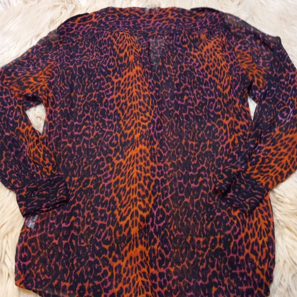 💕2/$15💕I Jeans by Buffalo Neon Leopard Button Do - Picture 2 of 6